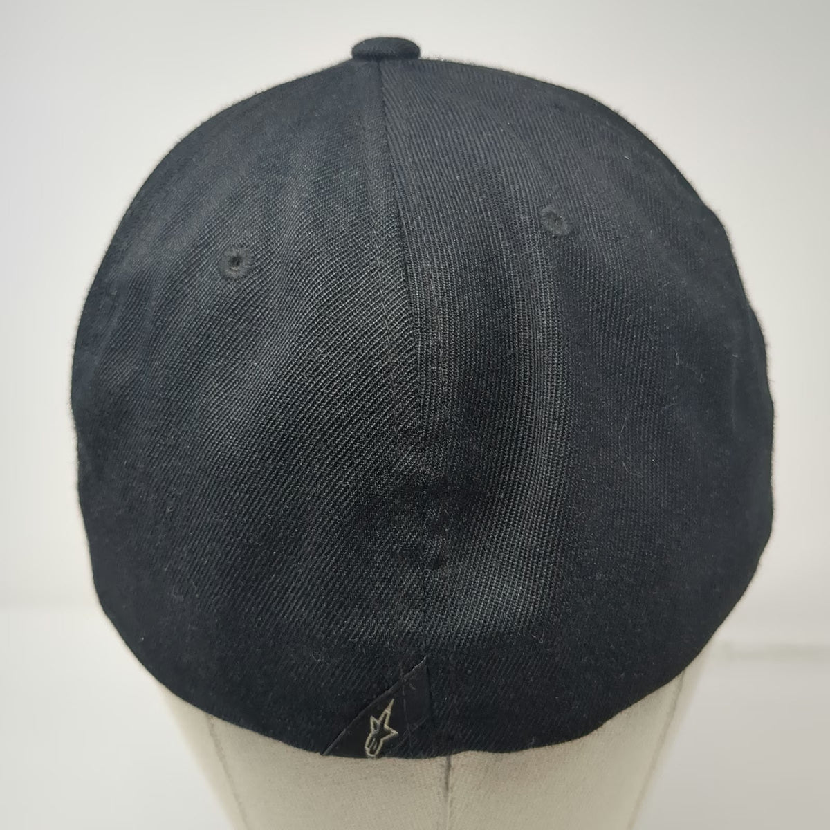 Alpinestars Baseball Cap Black 7 1/4 Astars Logo Flexfit Motorsports Gear Hat