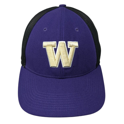Washington Huskies Fitted Trucker Hat Purple One Size Lightweight Mesh Back Nike