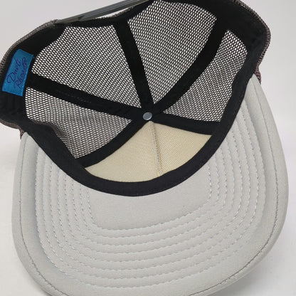 Dusti Rhoads Trucker Hat Gray OSFM Western Cowboy Horseback Mesh Foam Snapback