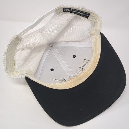 Peak Snapback Mesh Back Trucker Hat Black One Size Colorblock Richardson