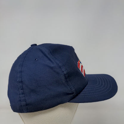Blue Star Snapback Hat Blue One Size Embroidered Adjustable Vent Holes
