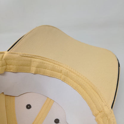 Cancun Mexico Slideback Hat Tan One Size Adjustable Embroidered Chichen-Itza