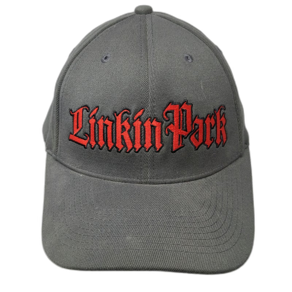 bandmerch Linkin Park Baseball Cap Gray One Size Stretch Fit Band Merch LP Hat
