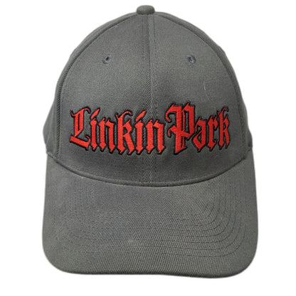 bandmerch Linkin Park Baseball Cap Gray One Size Stretch Fit Band Merch LP Hat
