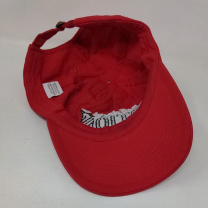 Bulldogs Nation Slideback Hat Red One Size Adjustable Embroidered Vented Holes