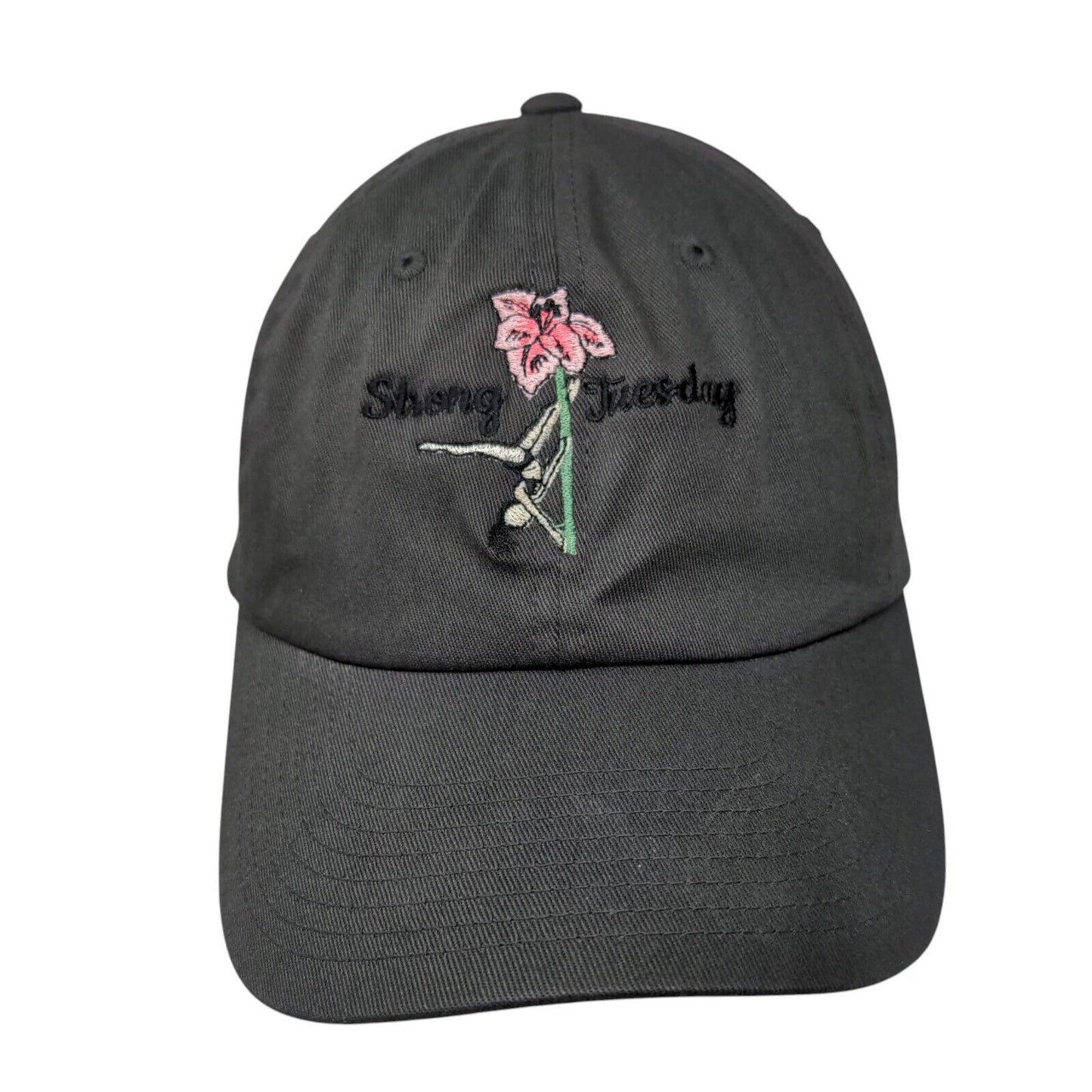 Strong Tuesday Fitted Hat Gray L-XL Embroidered Flexfit Yupoong
