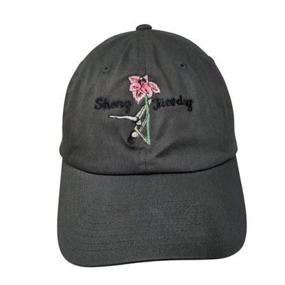 Strong Tuesday Fitted Hat Gray L-XL Embroidered Flexfit Yupoong