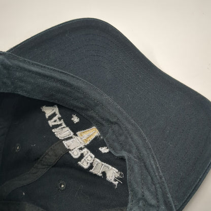 47 Vanderbilt University NCAA Black White Gold OSFM Cap Cotton Slideback Logo