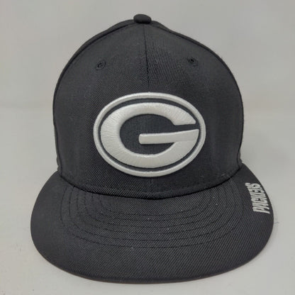 New Era Men's Fitted Hat Black Size 7 Embroidered NFL Green Bay Packers Logo