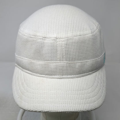 Adidas Army Cap White One Size Waffle Knit ClimaCool Logo Strapback Hat