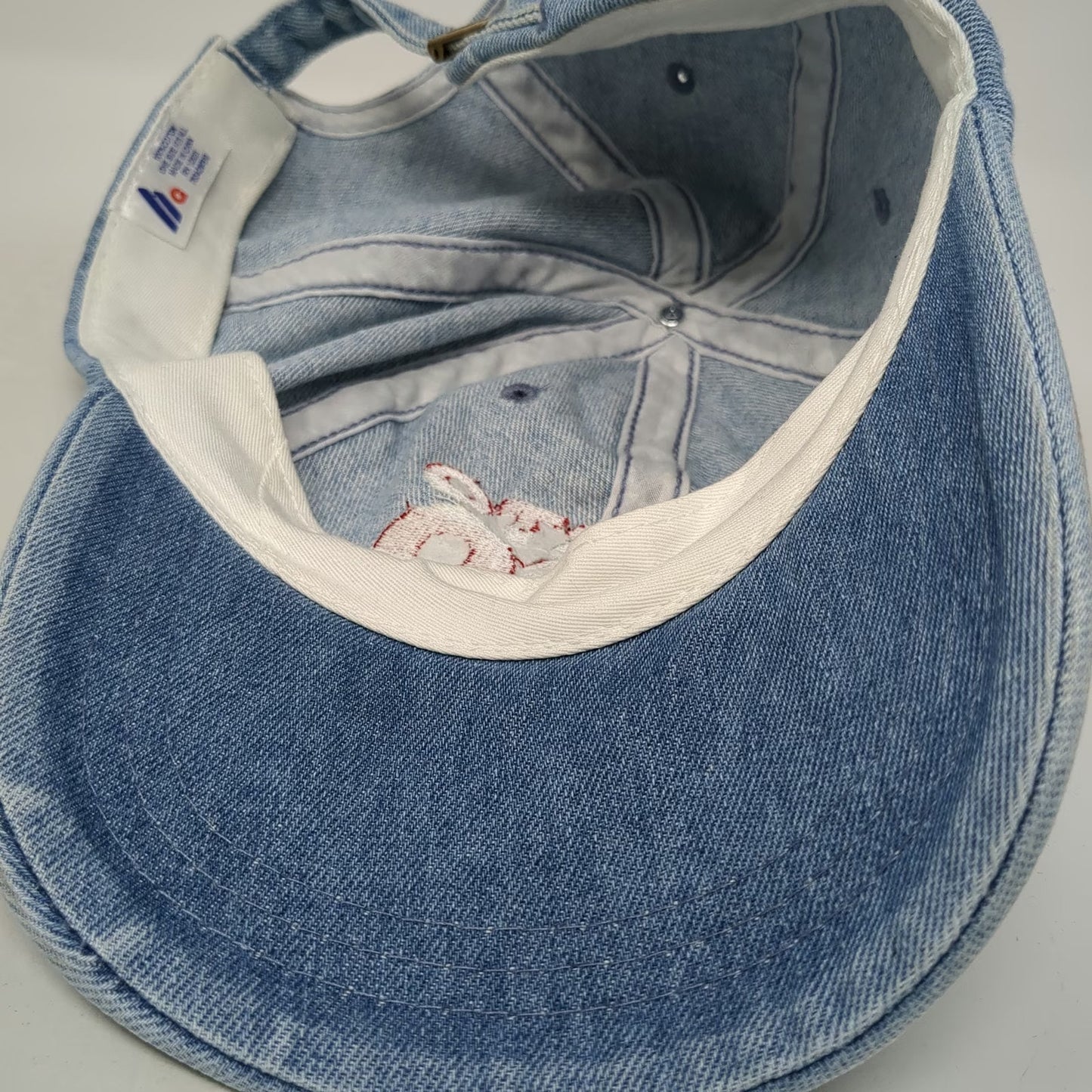 Headgear Puerto Rico Flag Blue Baseball Cap One Size Hat Slideback Denim Strap