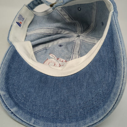 Headgear Puerto Rico Flag Blue Baseball Cap One Size Hat Slideback Denim Strap