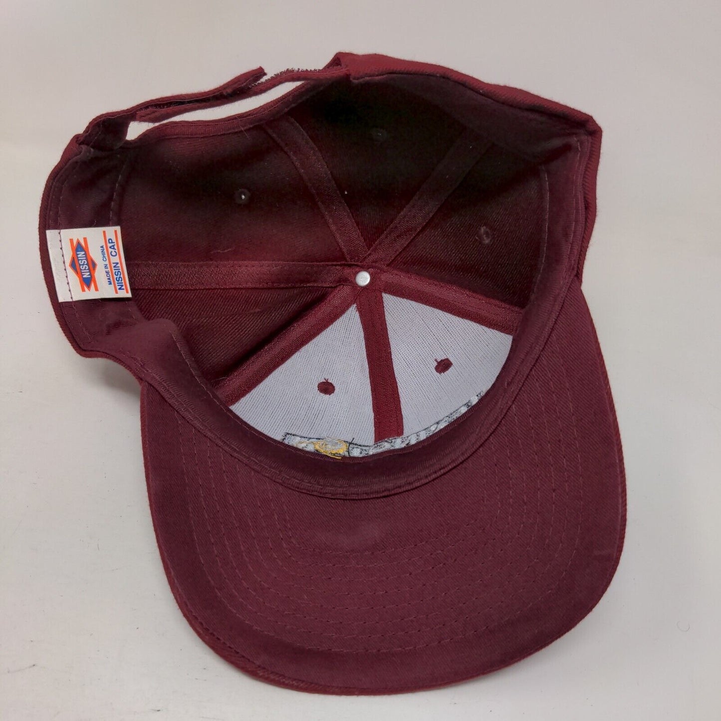 Lexington Strapback Hat Red One Size Adjustable Embroidered Nissin Cap