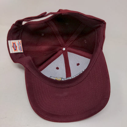 Lexington Strapback Hat Red One Size Adjustable Embroidered Nissin Cap