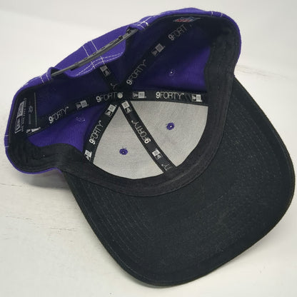 New Era Minnesota Vikings NFL Purple Snapback Hat One Size 9FORTY Black Brim