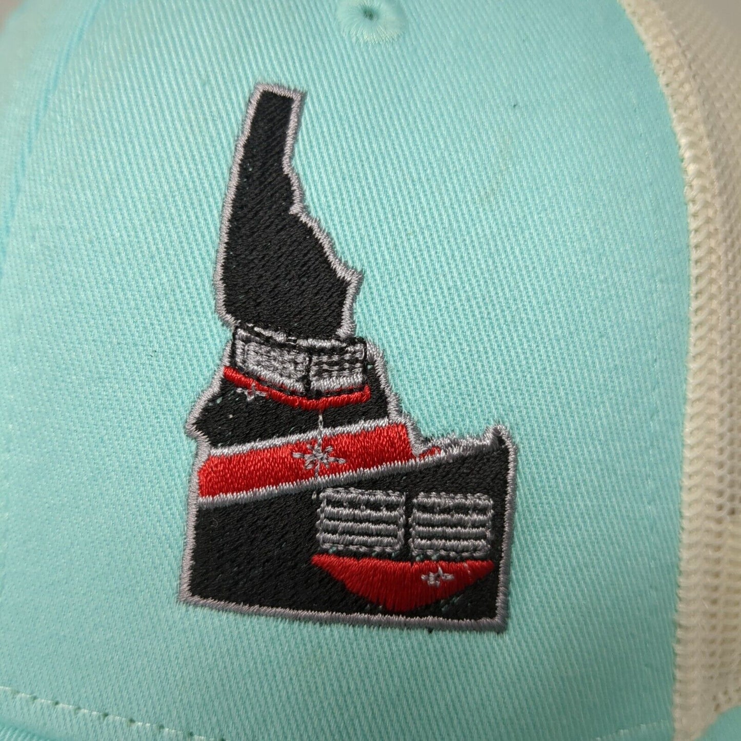 Idaho State Map Mesh Back Trucker Hat Blue M/L Embroidered Richardson