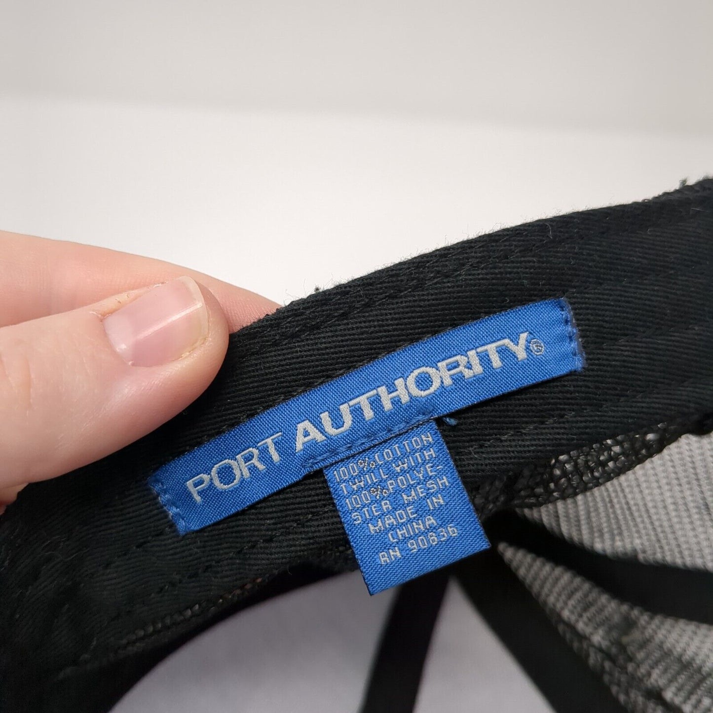 St Luke's Strapback Mesh Back Trucker Hat Black One Size Adjustable