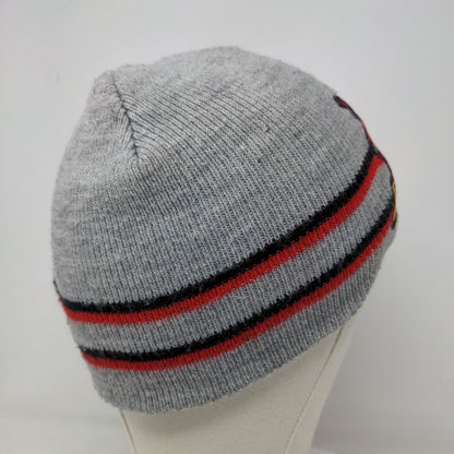 Marvel Kids Boy's Knit Spider Man Beanie Cap Hat Gray Size OSFM Embroidered Logo
