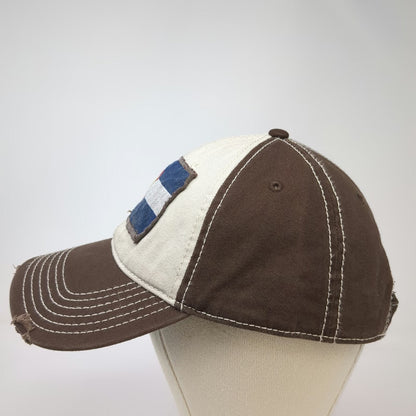 OTTO Brown Baseball Cap One Size Colorado Flag Patch Contrast Stitching Hat