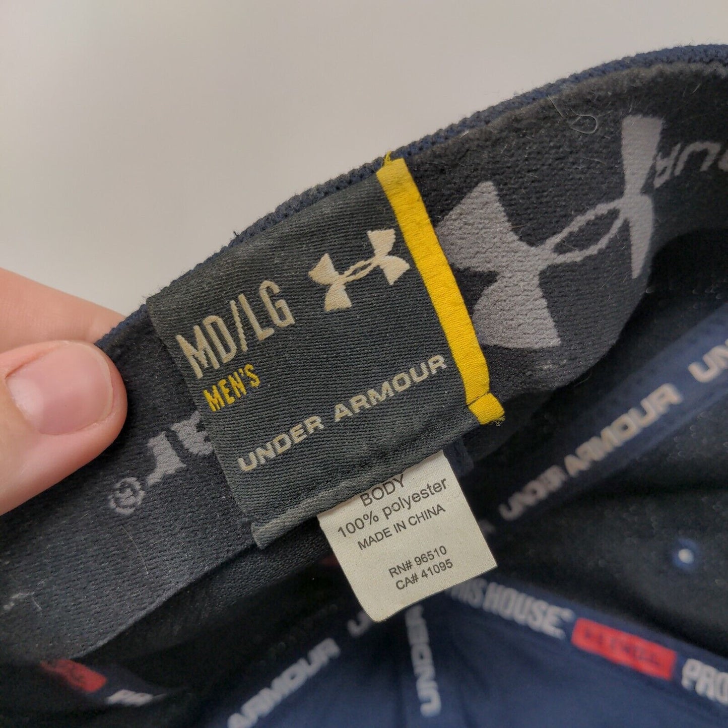 Under Armour HeatGear Fitted Hat Blue M/L Embroidered Protect This House