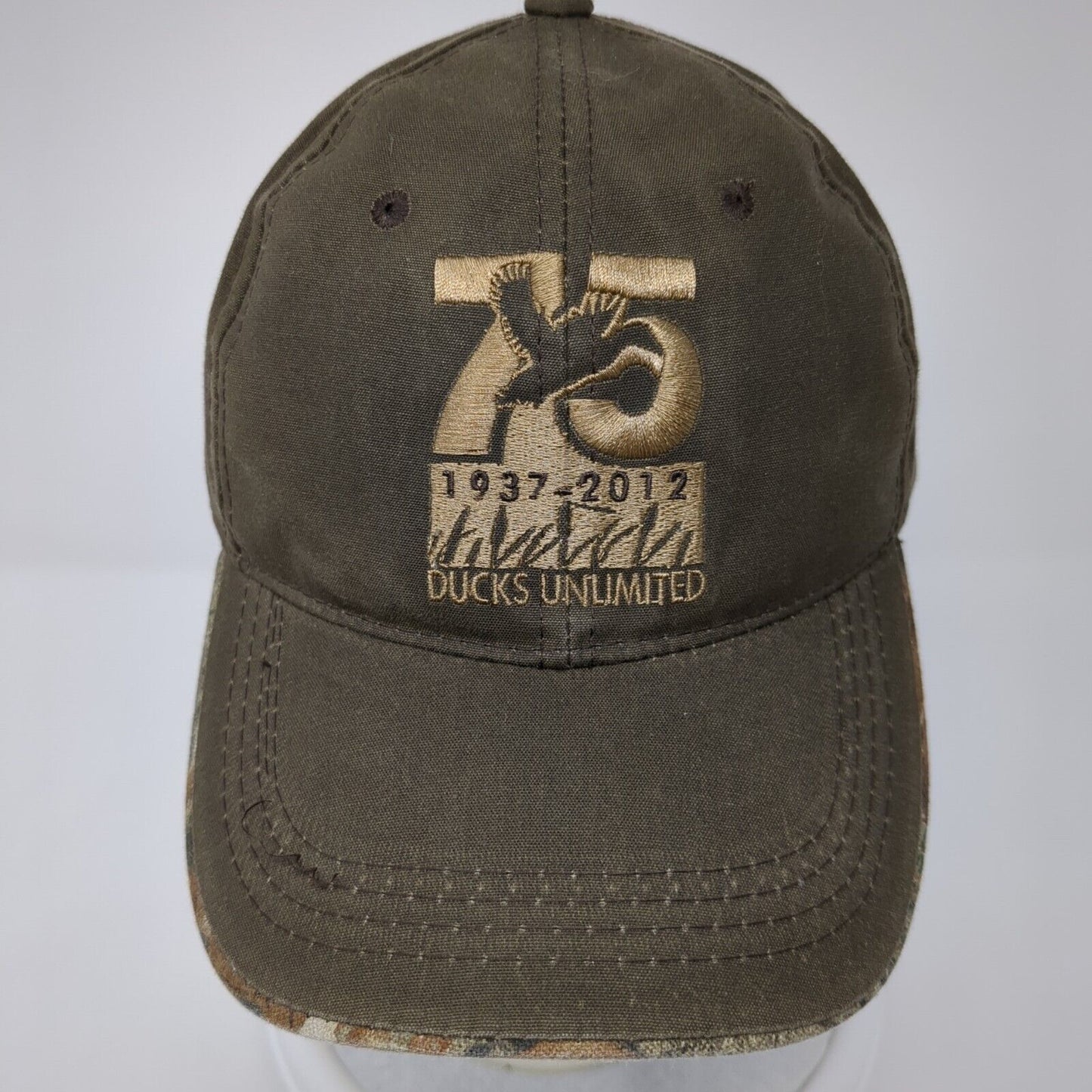 Ducks Unlimited 1937-2012 Strapback Hat Brown One Size Embroidered
