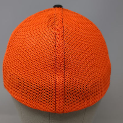 Richardson Baseball Cap Black Orange M IFS Drilling Piling Shoring Mesh Hat
