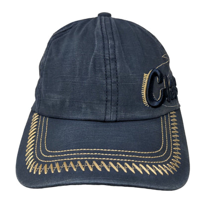 Classic Slideback Hat Blue One Size Embroidered Adjustable 6 Panel