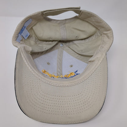 Roaring Springs Water Park Strapback Hat Tan OSFA Embroidered 6 Panel