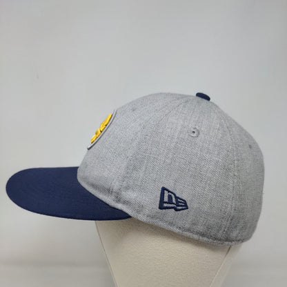 New Era Men's 59Fifty Fitted Hat Gray Size 7 1/4 Indiana Pacers Logo