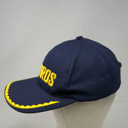 Blue One Size Baseball Cap Bomberos Scalloped Brim Slideback Firefighter Hat