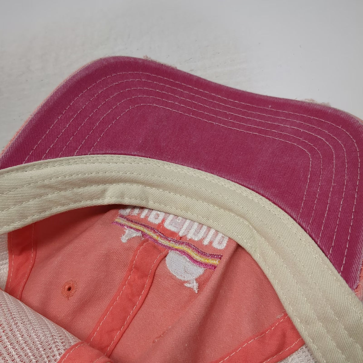 Home Free Baseball Cap Pink One Size Virginia Whale Sailboat Mesh Heart Hat