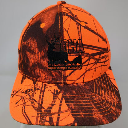 Outdoor Cap Snapback Orange One Size Hat Mossy Oak Oregon Hunters Association