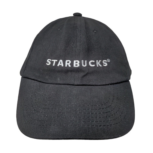 Starbucks Men's Strapback Hat Black Adjustable Employee Barista Uniform