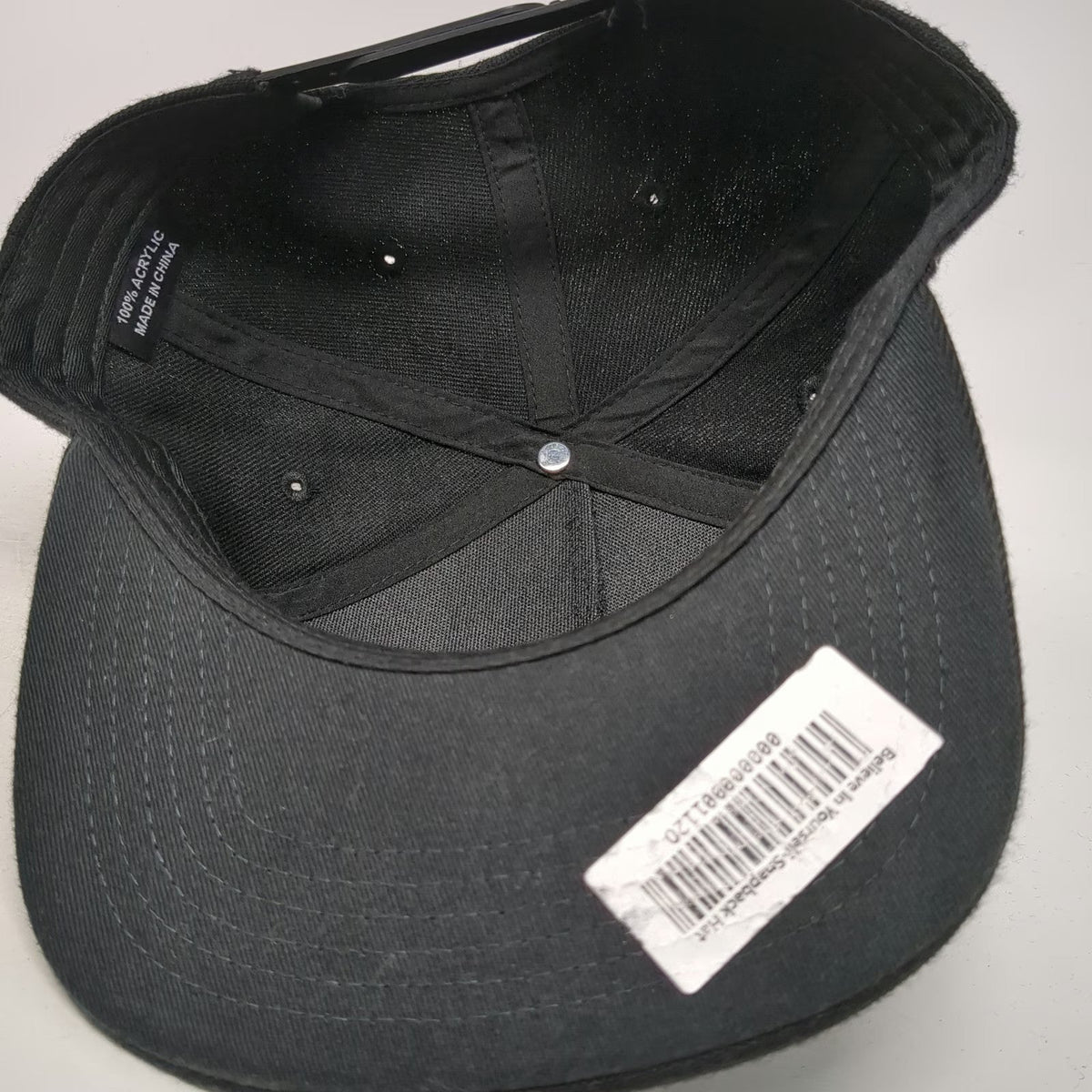 BlackCraft Cult 5 Panel Hat Black One Size Snapback Baphomet Pentagram Patch