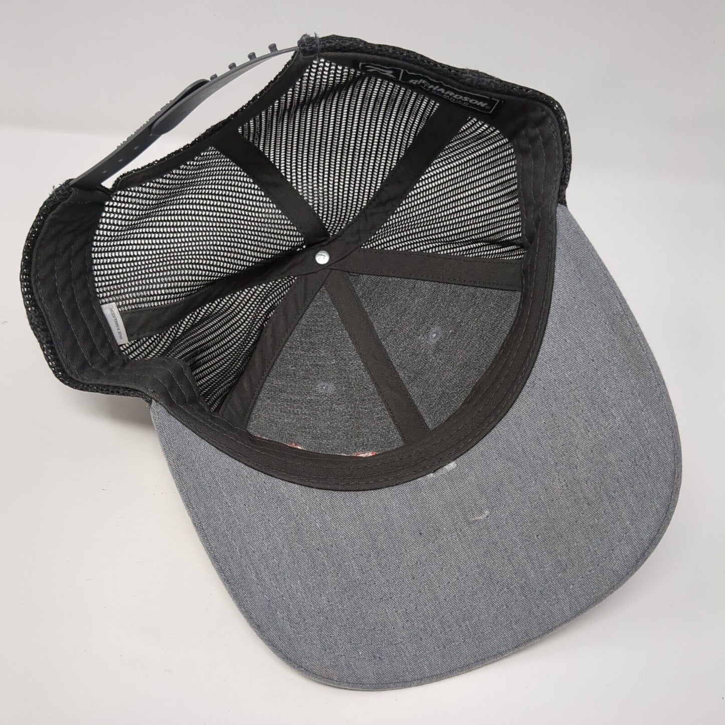 Stoltz Snapback Trucker Hat Gray M/L Adjustable Mesh Back 6 Panel Richardson