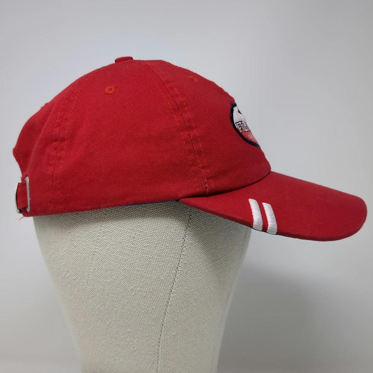 Invasion Baseball Cap Red White One Size Pto Vallarta Mexico Patch Slideback hat