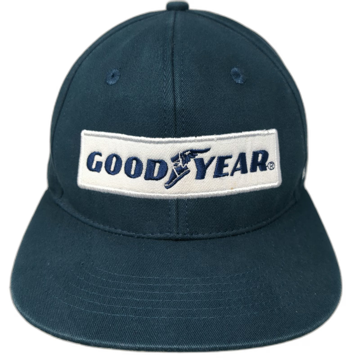 Goodyear Snapback Blue Hat OSFM NASCAR Patch Embroidered 6 Panel Racing Cotton