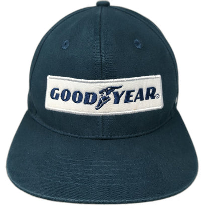 Goodyear Snapback Blue Hat OSFM NASCAR Patch Embroidered 6 Panel Racing Cotton
