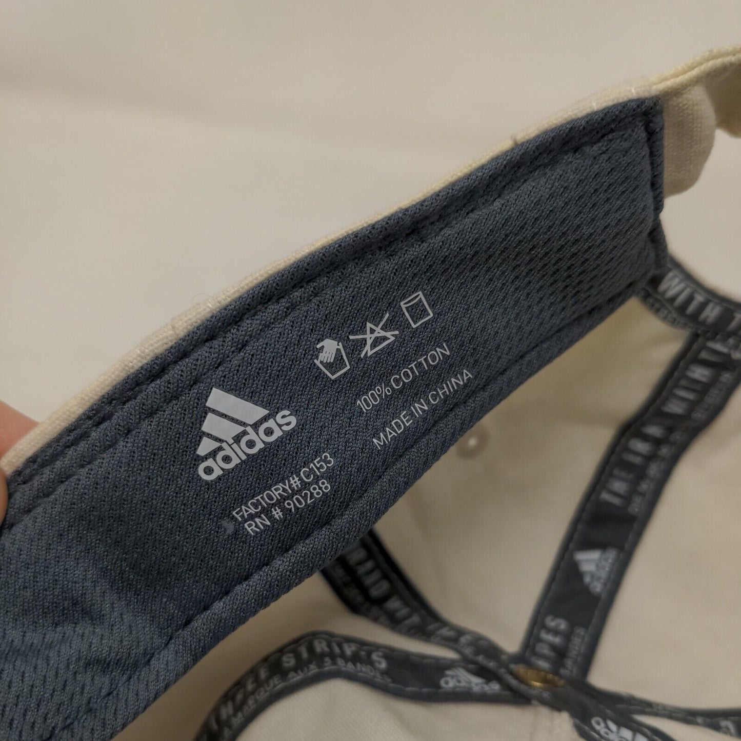 Three Stripe Life Only The Best For The Athlete Slideback Hat Cream OS Adidas