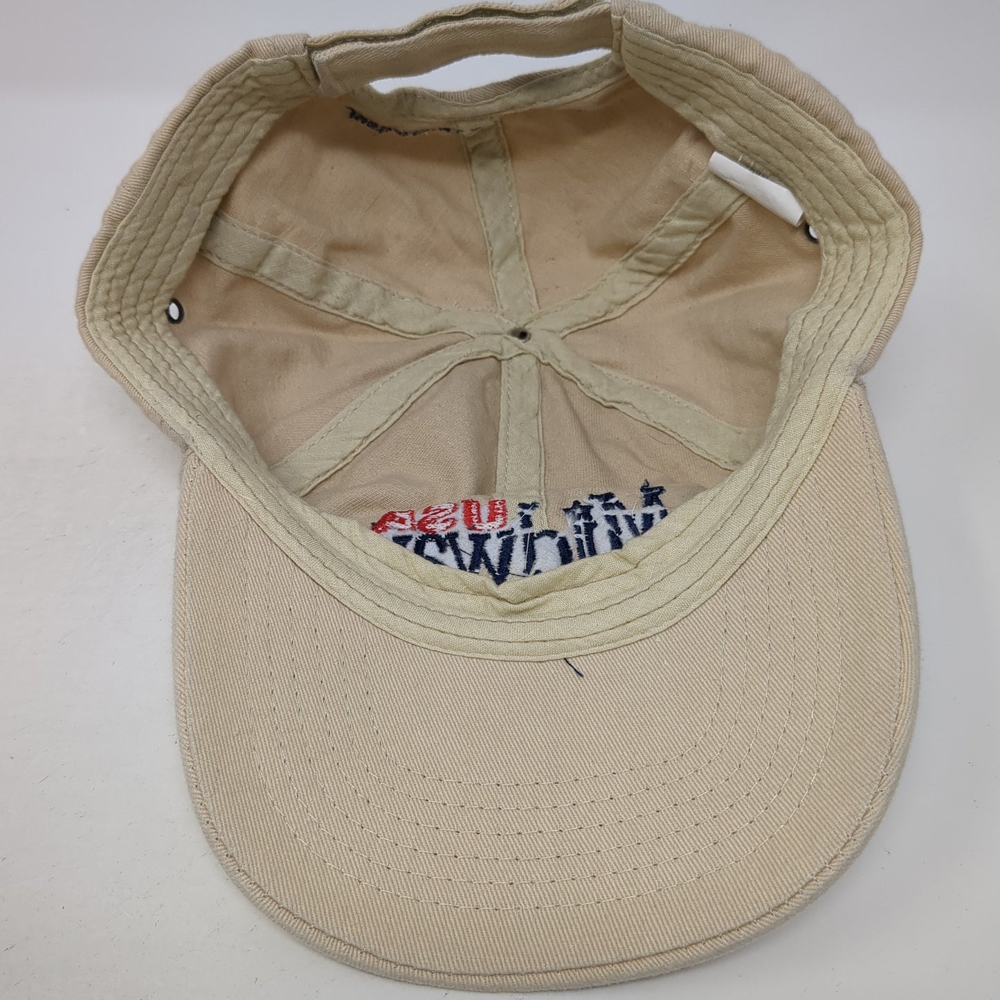 USA Midway Since 1977 Baseball Cap Beige One Size Adjustable Embroidered Cotton