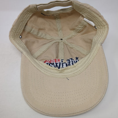 USA Midway Since 1977 Baseball Cap Beige One Size Adjustable Embroidered Cotton