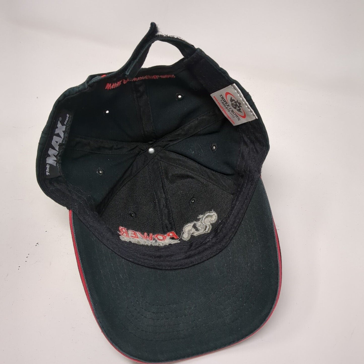 Power Engineers MAX Strapback Hat Black OSFA Embroidered Triple Crown