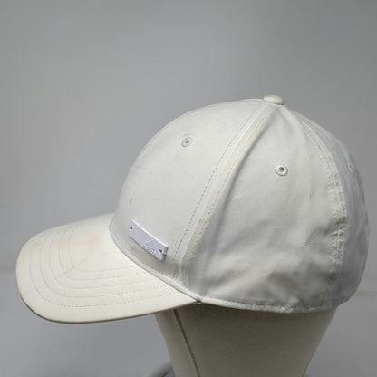 Adidas Baseball Cap White One Size Slideback Polyester Logo Athletic Sports Hat