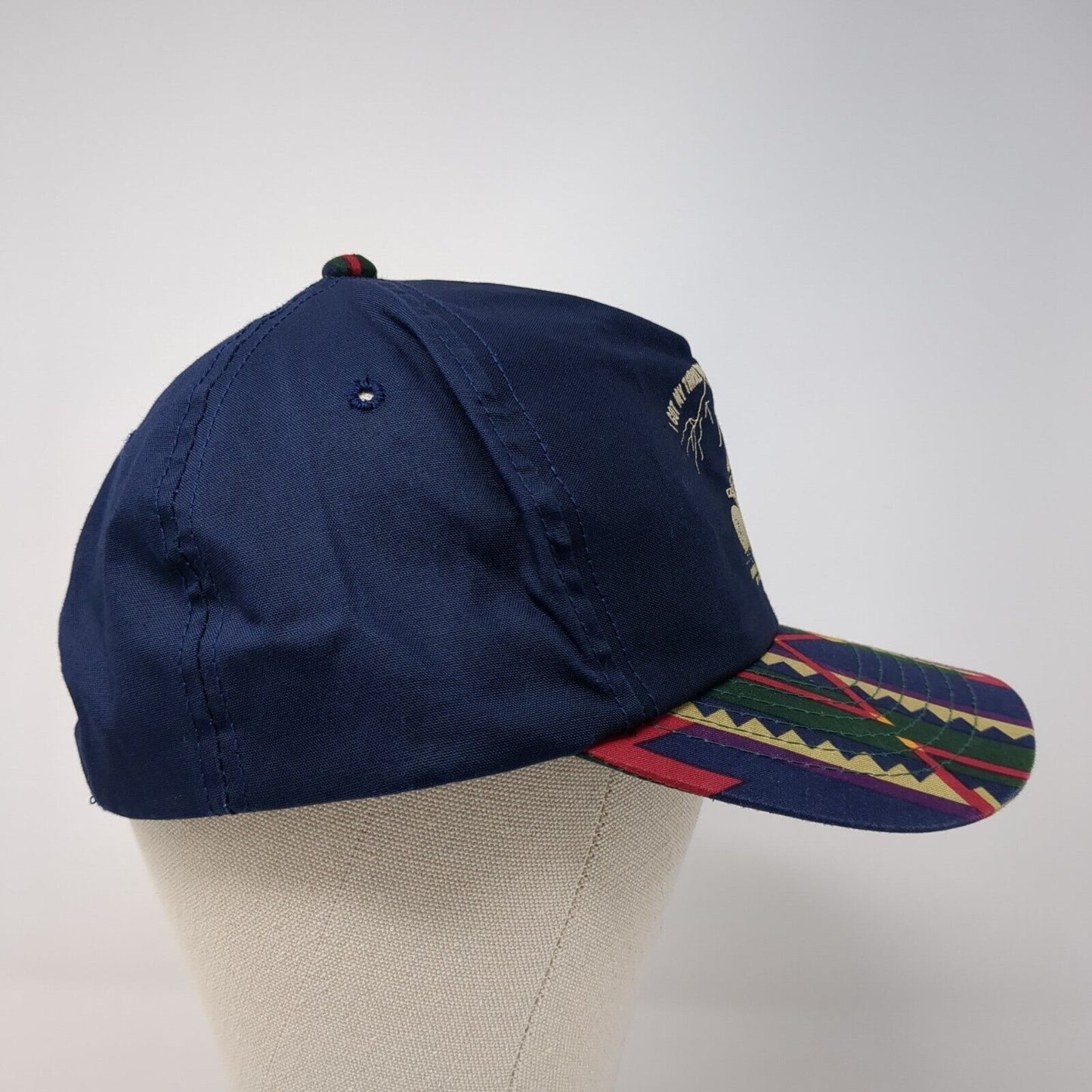 I Got My Thrill On Choke Cherry Hill Snapback Hat Multicolor OS Adjustable Aztec