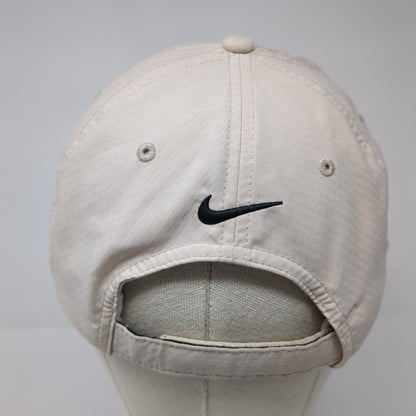 NASBA Strapback Hat Tan OSFM Adjustable Embroidered Nike Golf Solid