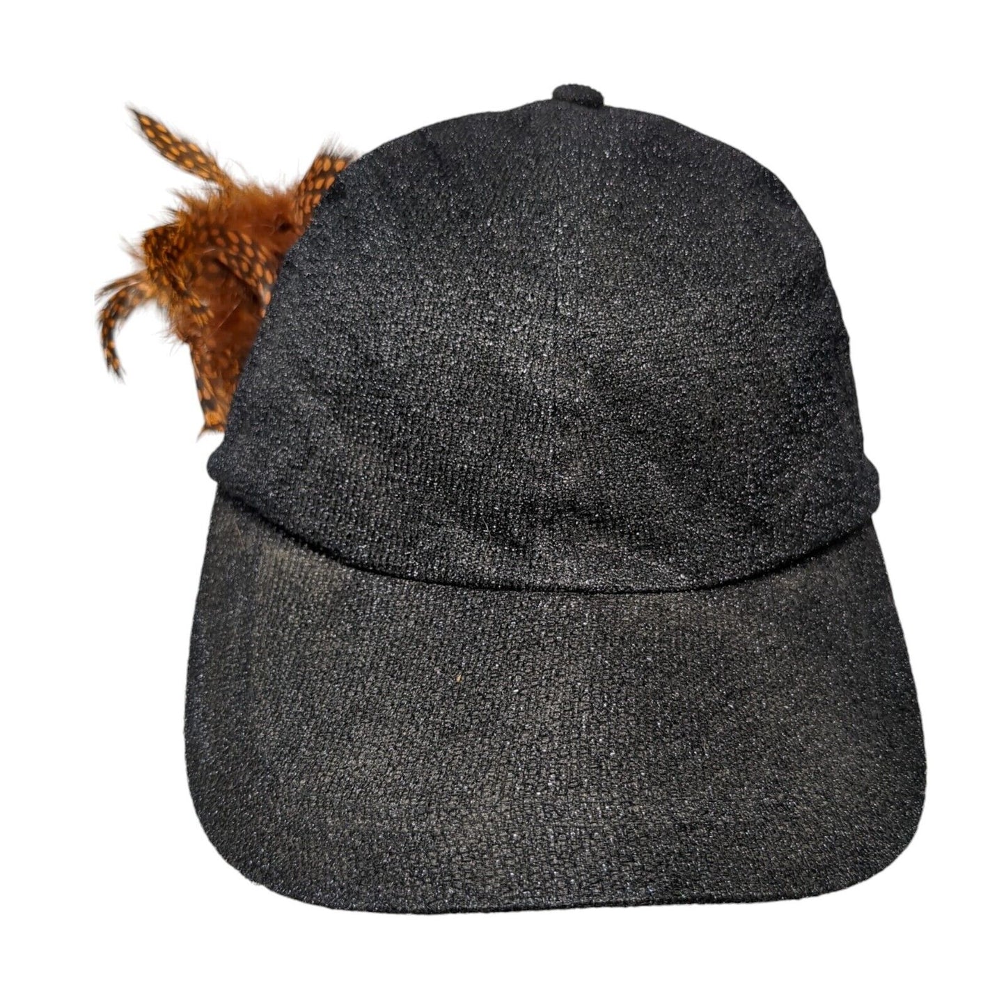 Something Special Strapback Hat Black One Size Adjustable Feather