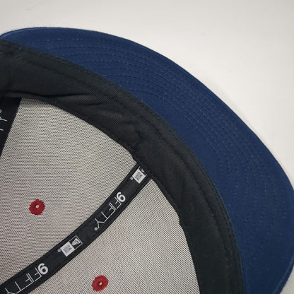 New Era NBA Denver Nuggets Snapback Hat Blue Red OSFM Gradient Flat Brim OSFM