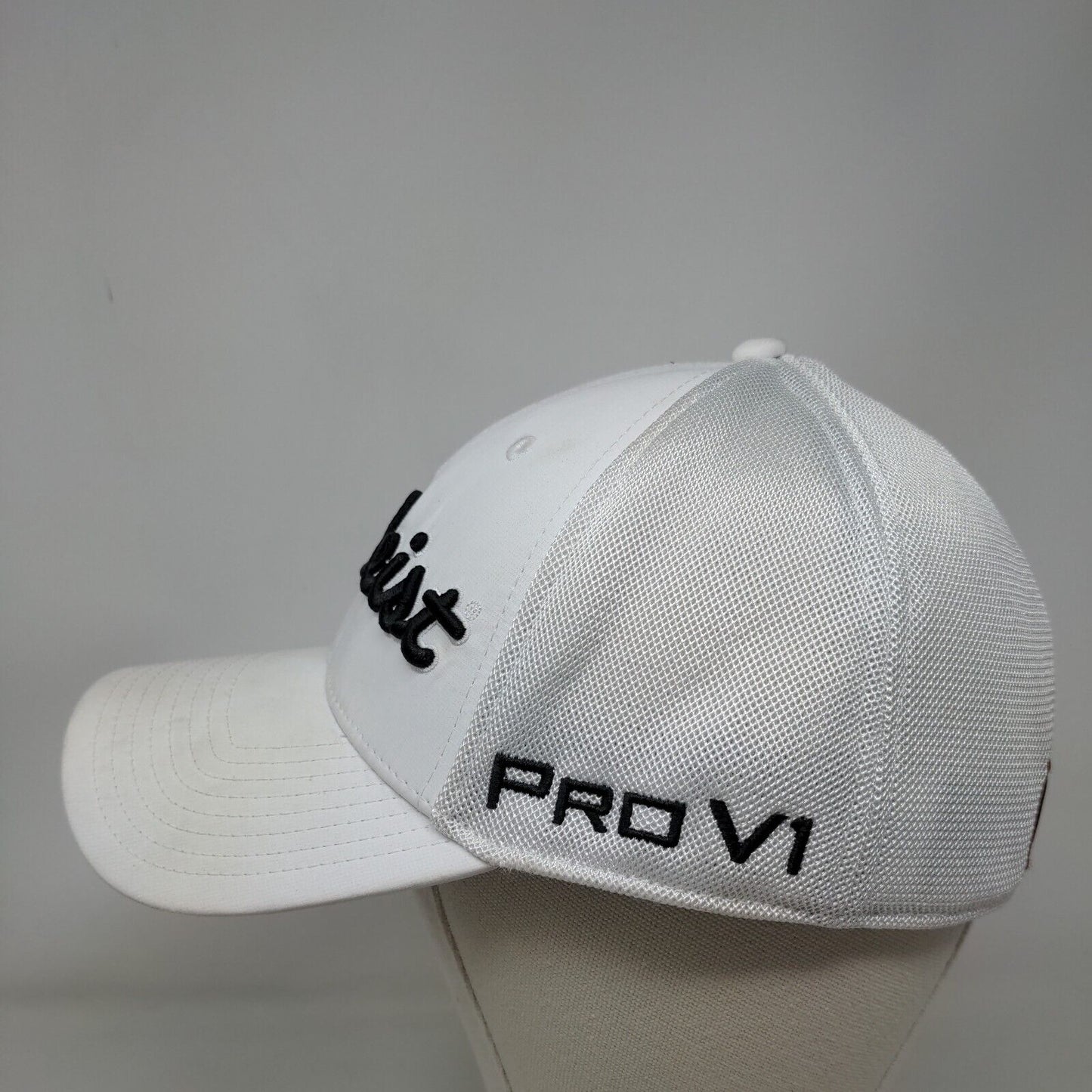 Titleist FJ Pro V1 Fitted Hat White M/L Golf's Symbol Of Excellence
