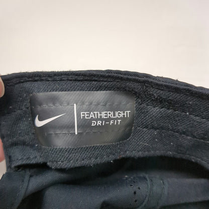 Nike Baseball Cap Black One Size Featherlight Dri-Fit Perforated Strapback Hat