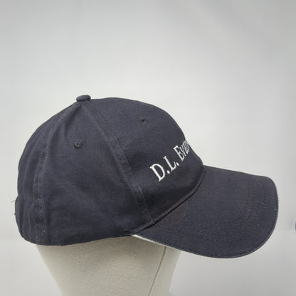 D.L. Evans Bank Strapback Hat Blue One Size Adjustable Embroidered Cap America